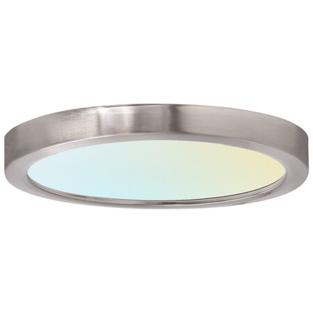7 Inch LED Flush Mount Light 3 CCT Selectable 3000K-5000K 15W 900LM Dimmable Brushed Nickel